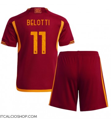 AS Roma Andrea Belotti #11 Prima Maglia Bambino 2023-24 Manica Corta (+ Pantaloni corti)